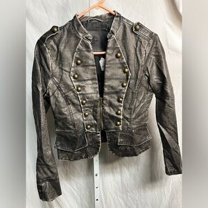 Uniquism faux leather jacket